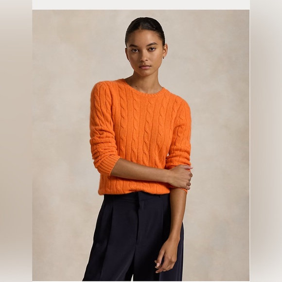 Polo by ralph lauren The Iconic Cable-Knit Cashmere Sweater size L